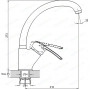 Смеситель для кухонной мойки с поворотным изливом бронза 9G-9181KT
