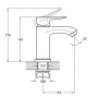 Смеситель высокий для умывальника GOB1-B134
