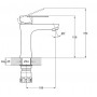Смеситель для умывальника монолитный JAT1-A094