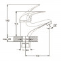 Смеситель для умывальника монолитный KLO1-A048