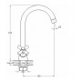 Смеситель для раковины KOA4-C722