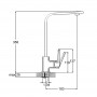 Смеситель для кухонной мойки с поворотным изливом LEF4-B232