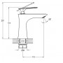 Смеситель для умывальника LOT1-A010YB
