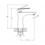 Смеситель для умывальника LOT1-A010