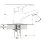 Смеситель для умывальника LUN1-A031