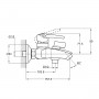 Смеситель для ванны с монолитным изливом LWF3-A113 