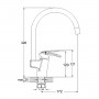 Смеситель для кухни с поворотным изливом LWF4-A113