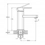 Смеситель для умывальника NEB1-A123