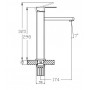 Смеситель для умывальника NEB1-B123