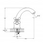 Смеситель для умывальника монолитный керамический QSL1-A827
