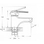 Смеситель для умывальника SIT1-A182