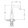 Смеситель для умывальника с поворотным изливом ZAP1-A090