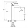 Смеситель для умывальника с поворотным изливом ZAP1-C090