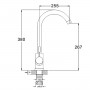 Смеситель для кухонной мойки с поворотным изливом ZAP4-A090 