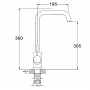 Смеситель для кухонной мойки с поворотным изливом ZAP4-B090