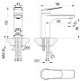 Смеситель Lemark Verba для раковины LM11406C