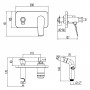 Смеситель внутренний (скрытый монтаж) LM3720BL Bronx Lemark