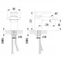 Смеситель Lemark Status LM4446C для раковины с каскадным изливом