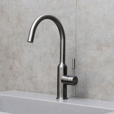 Смеситель Lemark Expert для кухни с поворотным изливом LM5079GMN