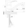 Смеситель Rossinka A35-22U для раковины