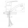 Смеситель Rossinka  для раковины D40-22