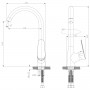 Смеситель Rossinka S35-23 для кухни
