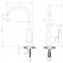 Смеситель Rossinka S35-24 для кухни