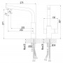 Смеситель Rossinka Z35-32 для кухни с подключением к фильтру с питьевой водой
