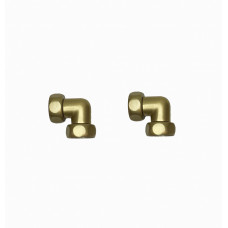 Соединители угловые для полотенцесушителя Золото ПАРА 1"-1" WF Gold SUGZ