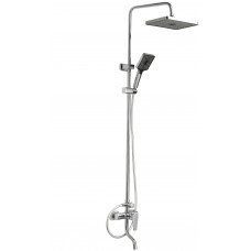 Душевая система с квадратным тропическим душем, картридж ø40, хром.  цвет S2