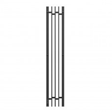 Полотенцесушитель электрический APEXTERMO Delta  1200x180, черный матовый крючки DL10123BM