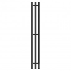 Полотенцесушитель электрический APEXTERMO Luna 1100x120 с крючками, черный матовый LN10112BM