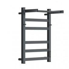 Полотенцесушитель электрический APEXTERMO Terra 600x400, графит, крючки, полка, TR11164GF