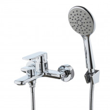 Смеситель для ванны, одноручный, с аксессуарами, латунь, хром LMF-1022B-C