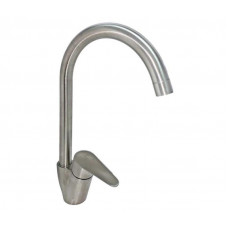 Смеситель кухонный нерж, кер. картридж ⌀35, гайка KOP4-A094