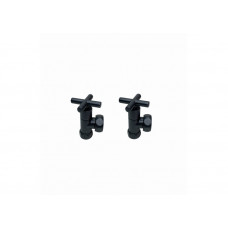 Вентиля угловые для полотенцесушителя Графит пара 1"-3/4" WF Graphite VUG